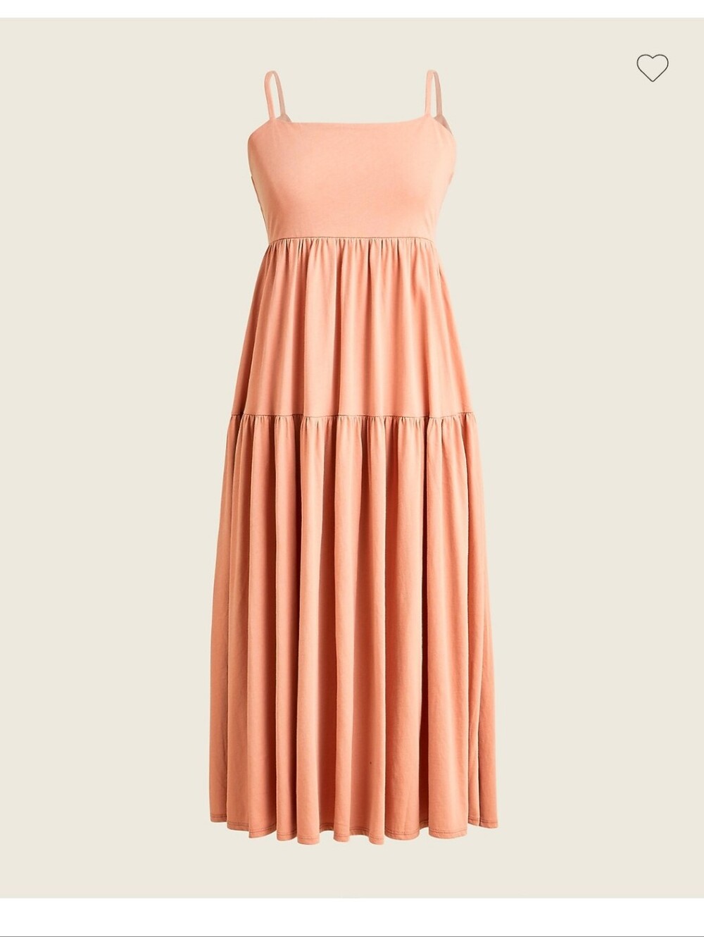 J.Crew Womens Cotton Tiered Tie Back Midi Dress XXL Dusty Rose casual easy